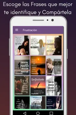 Frases de Depresion android App screenshot 10