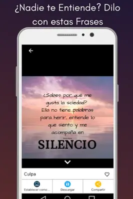 Frases de Depresion android App screenshot 11