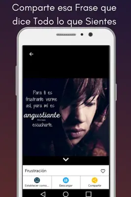 Frases de Depresion android App screenshot 12