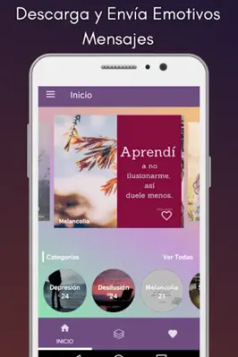 Frases de Depresion android App screenshot 8